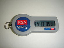 A two factor authentication token fob